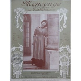 CRÉMIEUX Octave Mensonge Piano 1911
