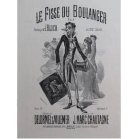 CHAUTAGNE J. Marc Le Fisse du Boulanger Chant Piano ca1880