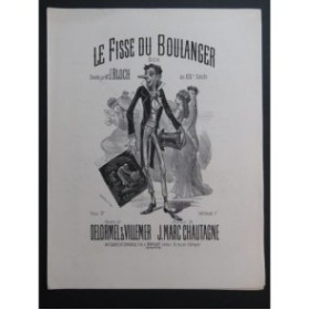CHAUTAGNE J. Marc Le Fisse du Boulanger Chant Piano ca1880
