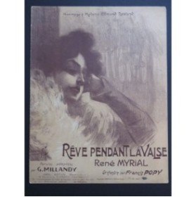 MYRIAL René Rêve pendant la Valse Piano 1908