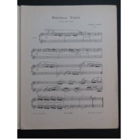 PIERNÉ Gabriel Pastorale variée Piano 1935