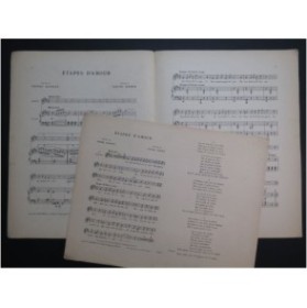 ROSÈS Henri Étapes d'Amour Chant Piano 1902