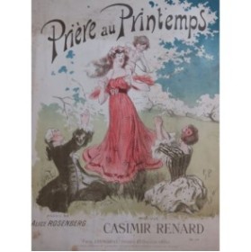 RENARD Casimir Prière au Printemps Chant Piano 1911