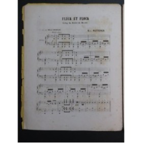 KETTERER Eugène Flick et Flock Piano ca1864