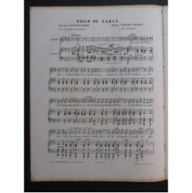 ARNAUD Étienne Grain de Sable Chant Piano ca1850