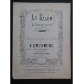 AMTSBERG J. Le Salon en forme de Mazurka op 12 Piano ca1860