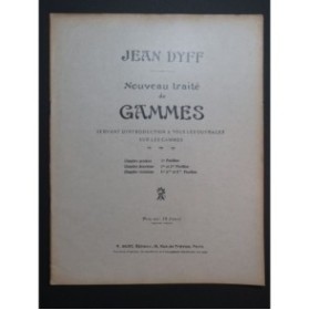 DYFF Jean Nouveau Traité de Gammes Violon 1931