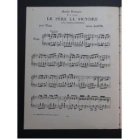 GANNE Louis Père la Victoire Piano 1880