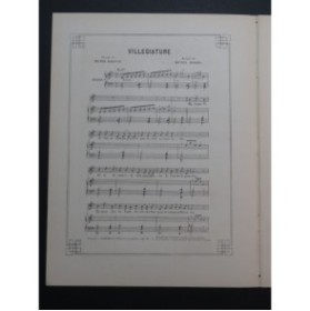 ROSÈS Henri Villégiature Chant Piano ca1901