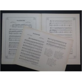 ROSÈS Henri Villégiature Chant Piano ca1901