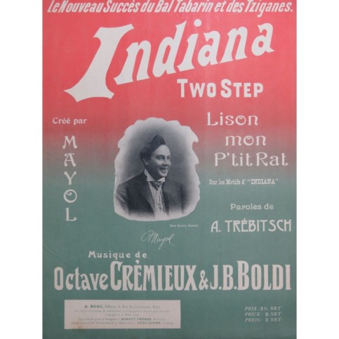 CRÉMIEUX Octave et BOLDI J. B. Indiana Piano 1906