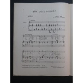 RAY Lilian Ton Doux Sourire Chant Piano 1913
