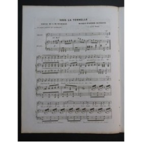 DUFRESNE Alfred Sous la Tonnelle Chant Piano ca1850