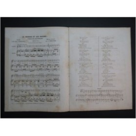 LEVASSOR Le Renard et les Raisins Chant Piano ca1845