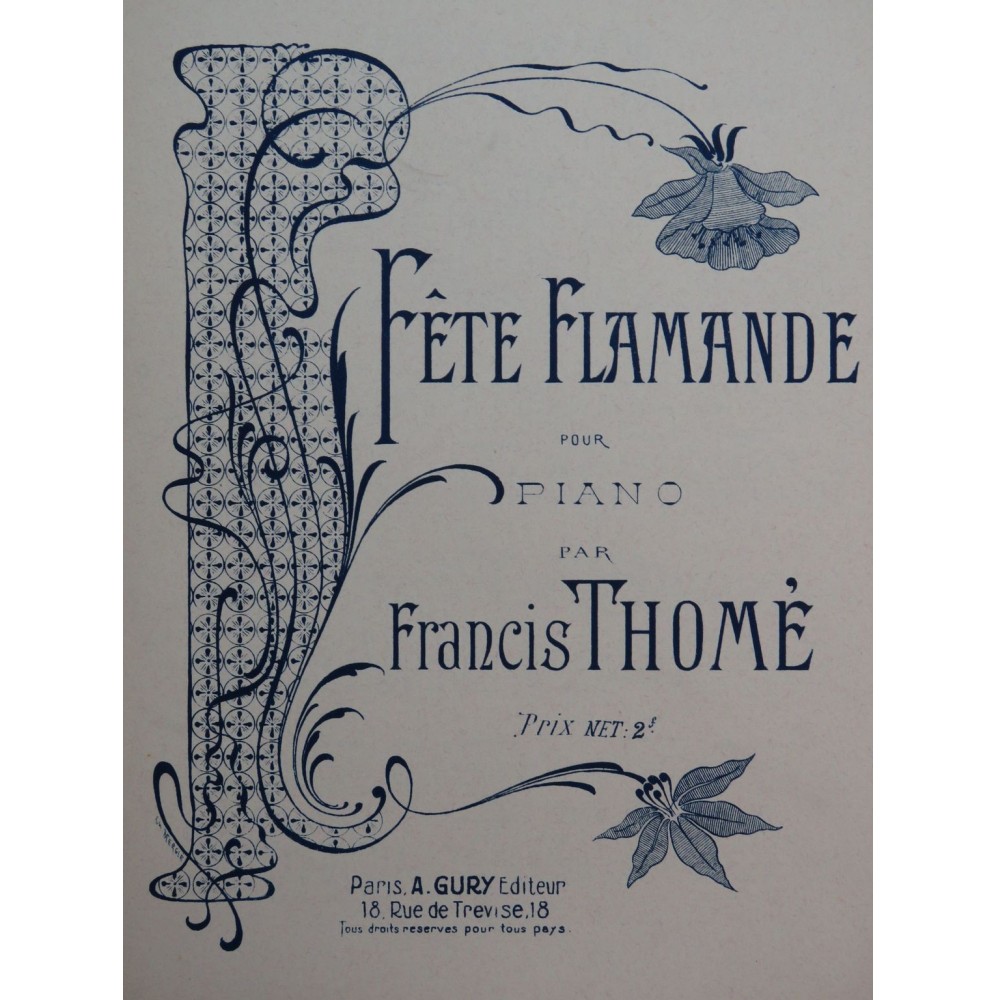 THOMÈ Francis Fête Flamande Piano