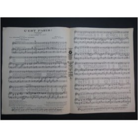 YVAIN Maurice C'est Paris Chant Piano 1923