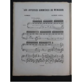 JAELL Alfred Les Joyeuses Commères de Windsor Piano ca1870