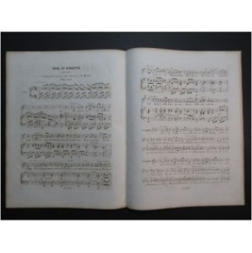 MASINI F. Rose et Violette Chant Piano ca1840