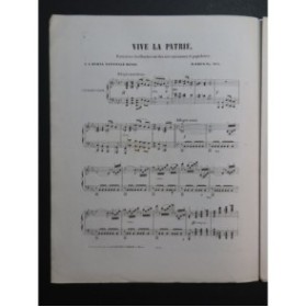KRUG D. Vive la Patrie No 4 Hymne nationale russe Piano ca1865