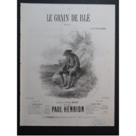 HENRION Paul Le Grain de Blé Chant Piano ca1860