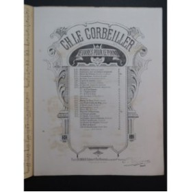 LE CORBEILLER Charles Nocturne No 1 op 19 Piano ca1890