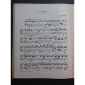 ASHTON Léopold Rêverie Piano 1912