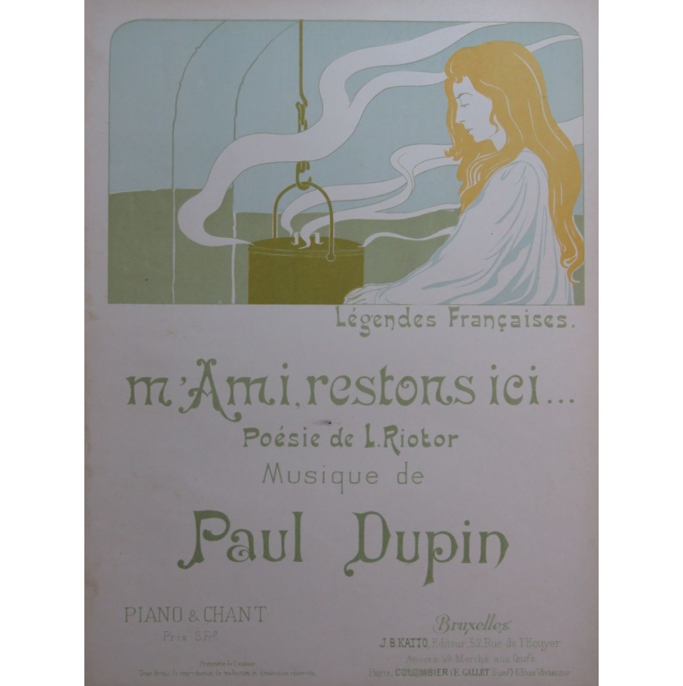 DUPIN Paul M'Ami... restons ici...Chant Piano