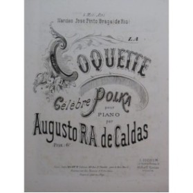 DE CALDAS Augusto La Coquette Piano ca1880