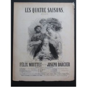 DARCIER Joseph Les Quatre Saisons Nanteuil Chant Piano ca1870