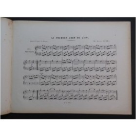 LEDUC Alphonse Le Premier Jour de l'An Piano ca1850