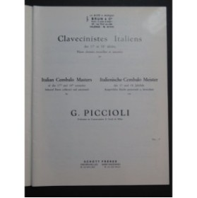 Clavecinistes Italiens du 18e siècle Pièces Choisies Piano