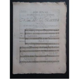 MARTINI G. B. Pace caro mio sposo Chant Orchestre 1790