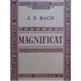 BACH J. S. Magnificat in D Chant Piano ou Orgue