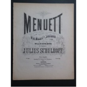 SCHULHOFF Julius Menuet aus Mozart's Sinfonie Piano XIXe