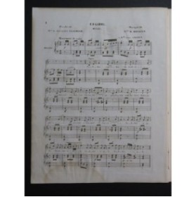 BÉGAULT R. Colibri Chant Piano ca1840