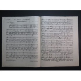 LISZT Franz La nuit qui vient Chant Piano 1939