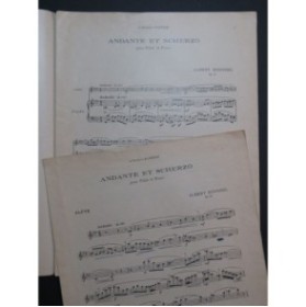 ROUSSEL Albert Andante et Scherzo Piano Flûte 1950