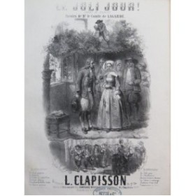 CLAPISSON Louis Le Joli Jour Chant Piano ca1855