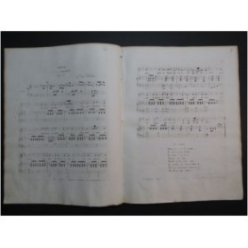 SCHUBERT Franz Adieu Chant Piano ca1840