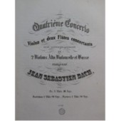 BACH J. S. Concerto No 4 in G major BWV 1049 Violon Flûte Orchestre 1851