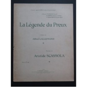 SCASSOLA Aristide La Légende du Preux Chant Piano