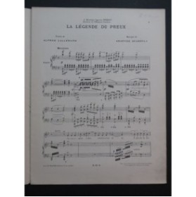 SCASSOLA Aristide La Légende du Preux Chant Piano
