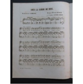 ARNAUD Étienne Sous la Garde de Dieu Chant Piano ca1850