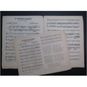 COLLIN Lucien Le Drapeau d'Alsace Chant Piano XIXe siècle