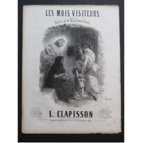 CLAPISSON Louis Les mois visiteurs Nanteuil Chant Piano 1859