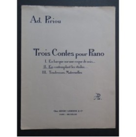 PIRIOU Adolphe En Contemplant les étoiles Piano 1926