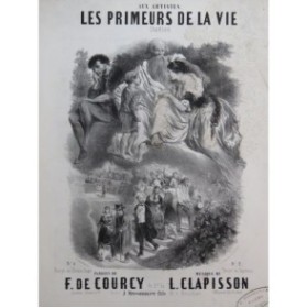 CLAPISSON Louis Les Primeurs de la vie Nanteuil Chant Piano ca1860