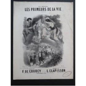 CLAPISSON Louis Les Primeurs de la vie Nanteuil Chant Piano ca1860