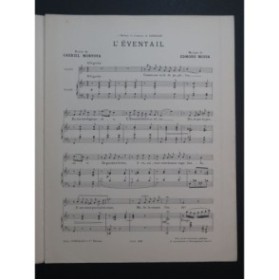 MISSA Edmond L'Eventail Chant Piano ca1897