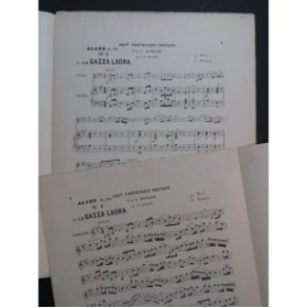 ALARD Delphin Fantaisie sur La Gazza Ladra Piano Violon 1887